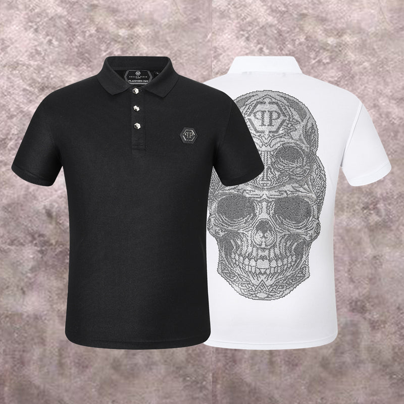 New-PP 9047 skull Diamond Polo