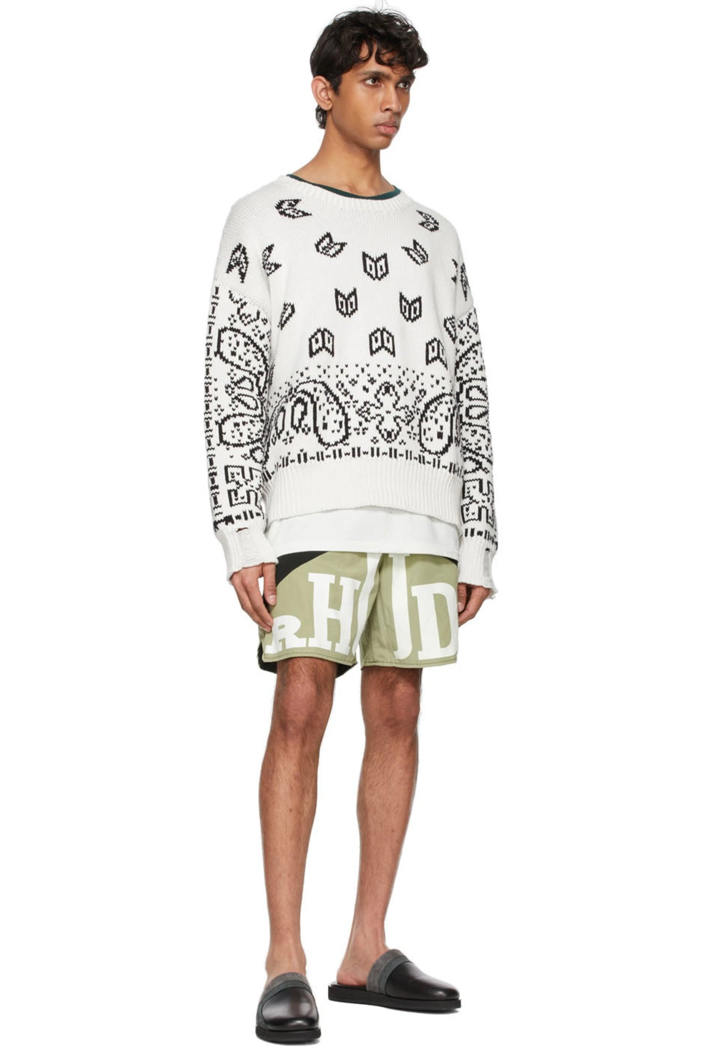 New-RHUDE print shorts