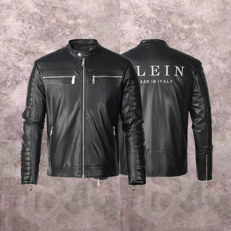 New-PP 6981 Padded leather jacket