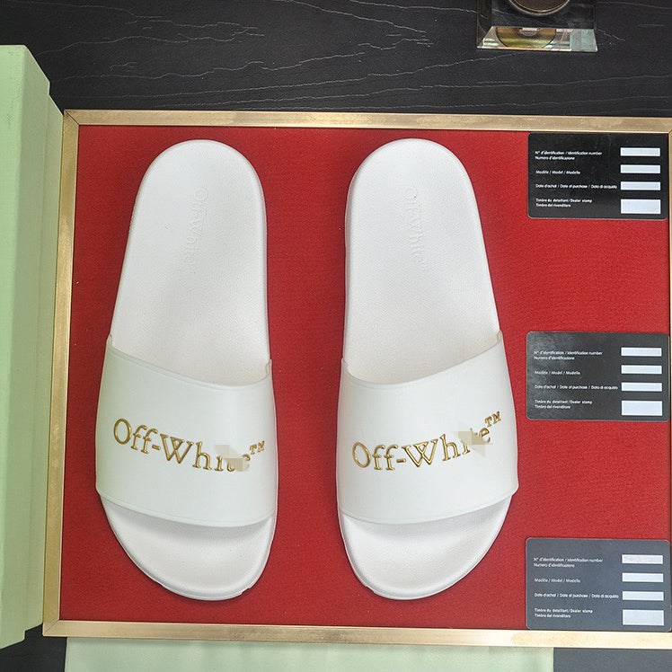 New-OFF Leather slippers