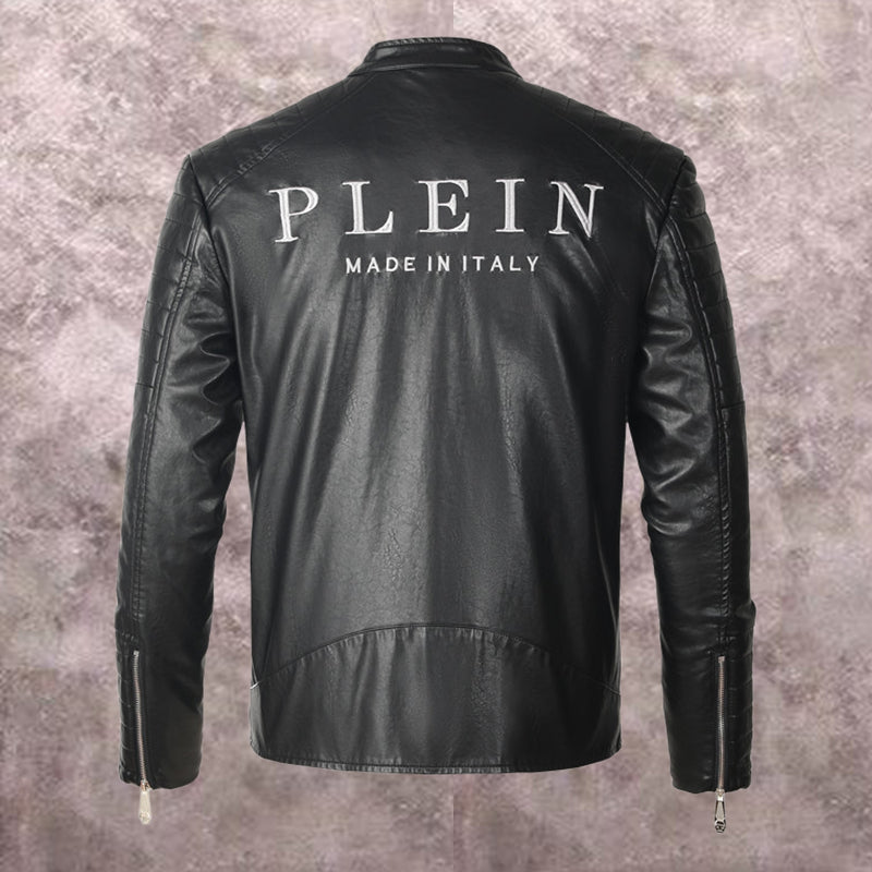 New-PP 6981 Padded leather jacket