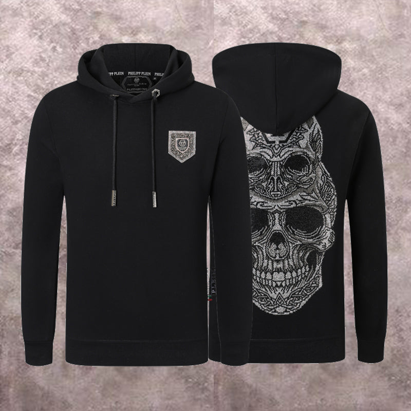 New-PP 8678 skull Diamonds Hoodie