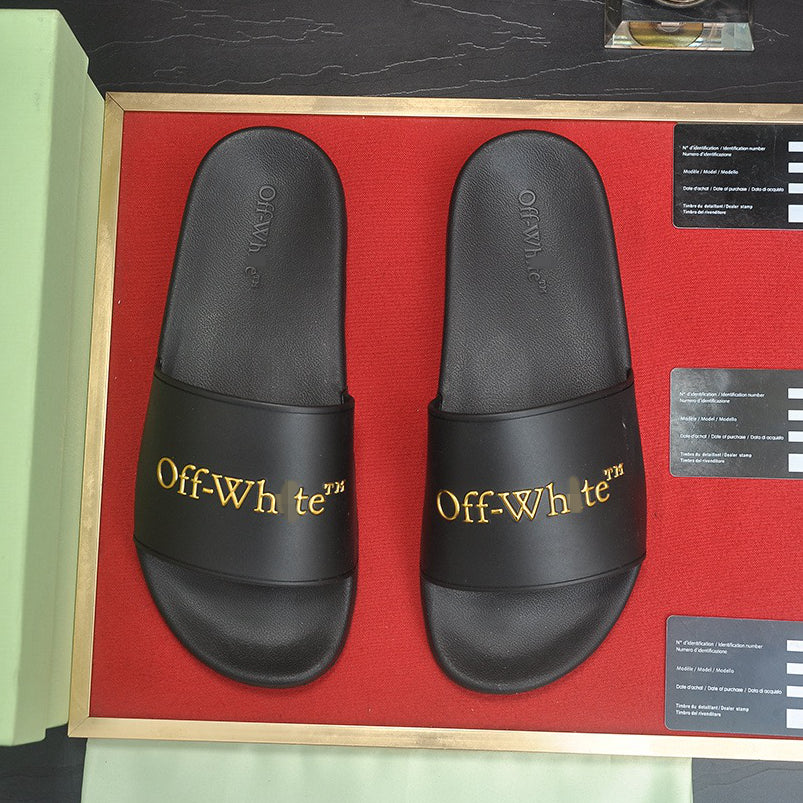 New-OFF Leather slippers