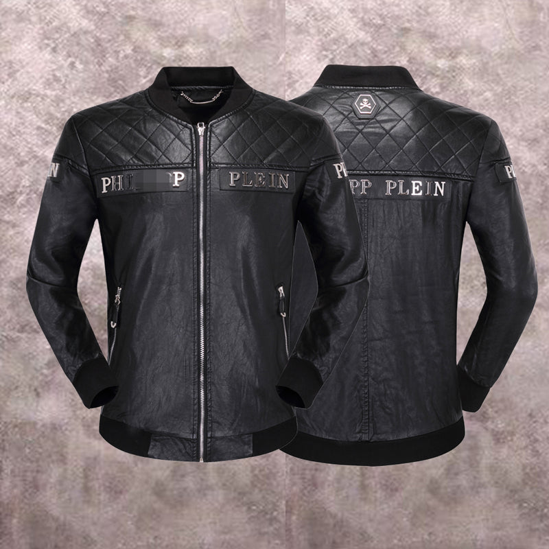 New-PP 6942 Padded leather jacket