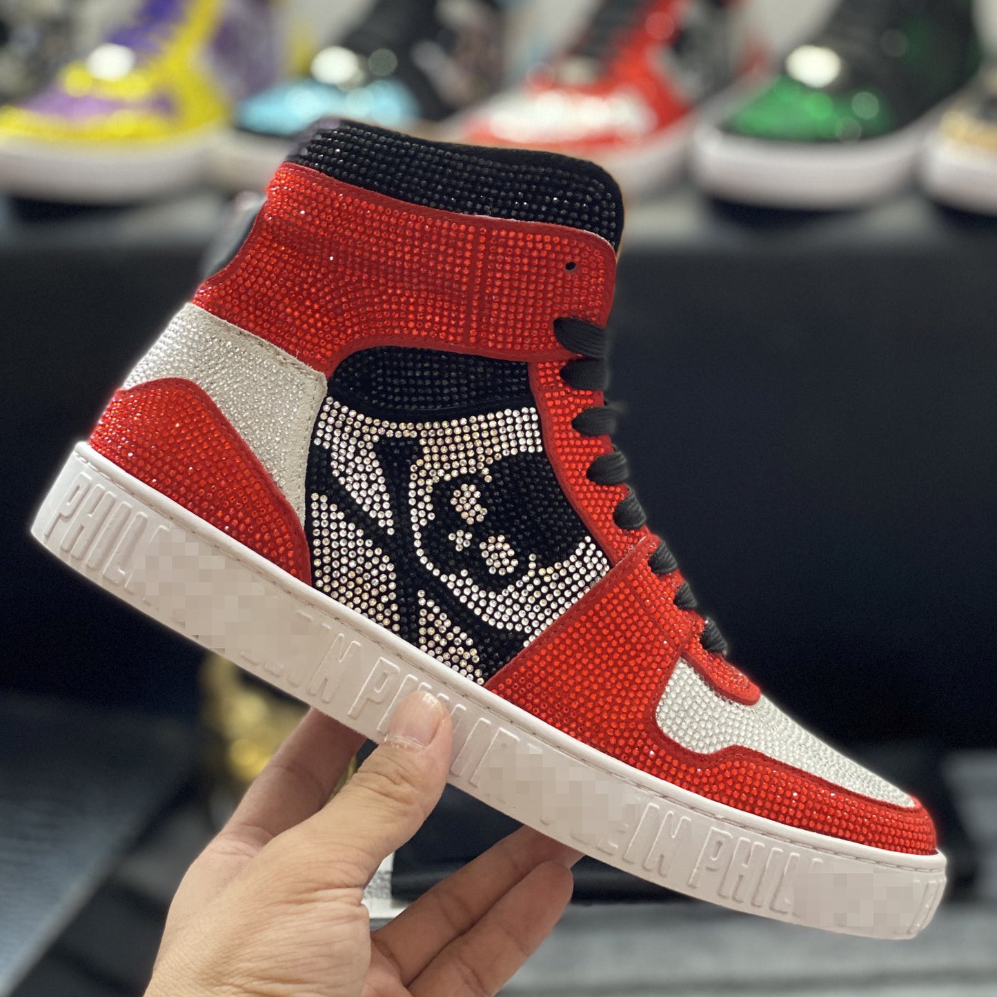 New-PP High-top Leather Shoes