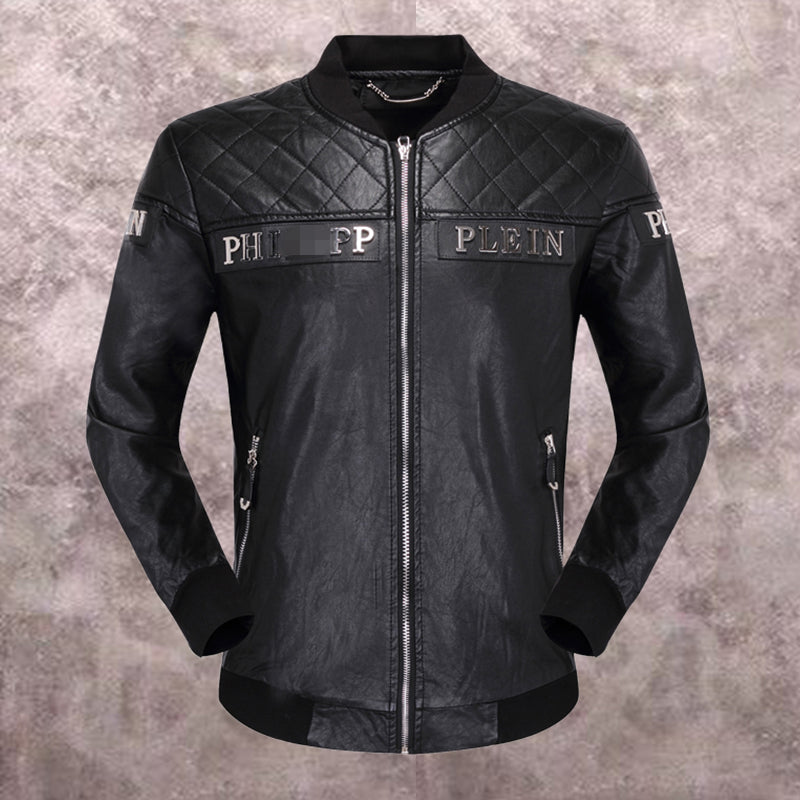 New-PP 6942 Padded leather jacket