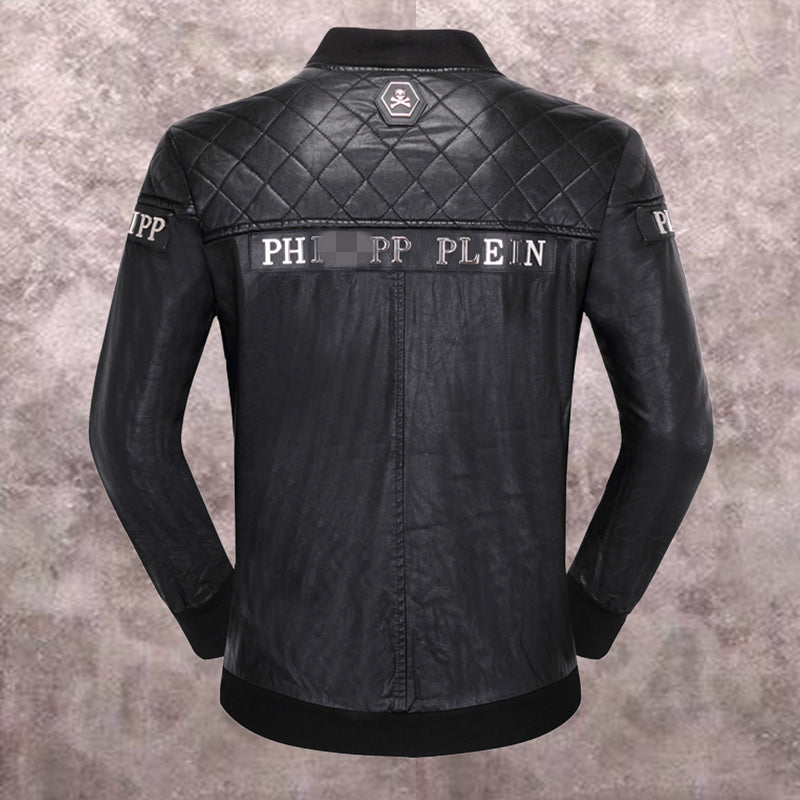 New-PP 6942 Padded leather jacket