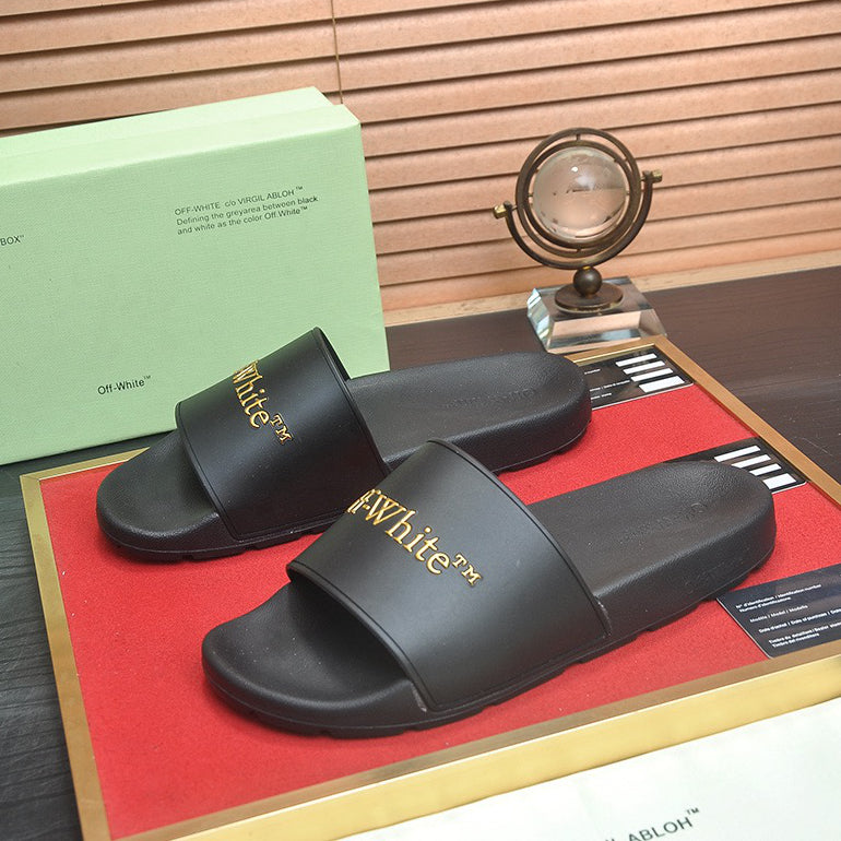 New-OFF Leather slippers