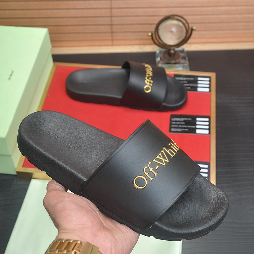New-OFF Leather slippers