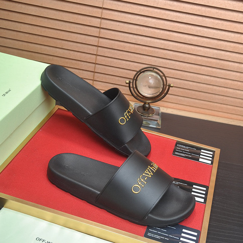 New-OFF Leather slippers