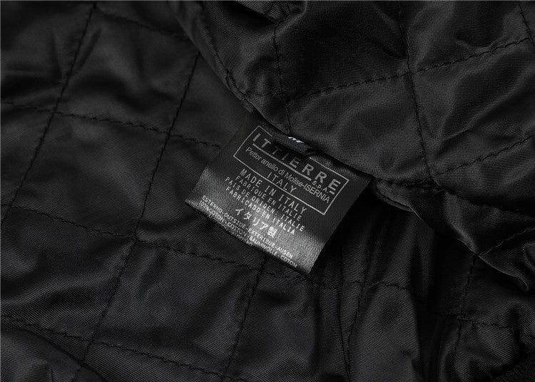 New-PP Padded leather jacket