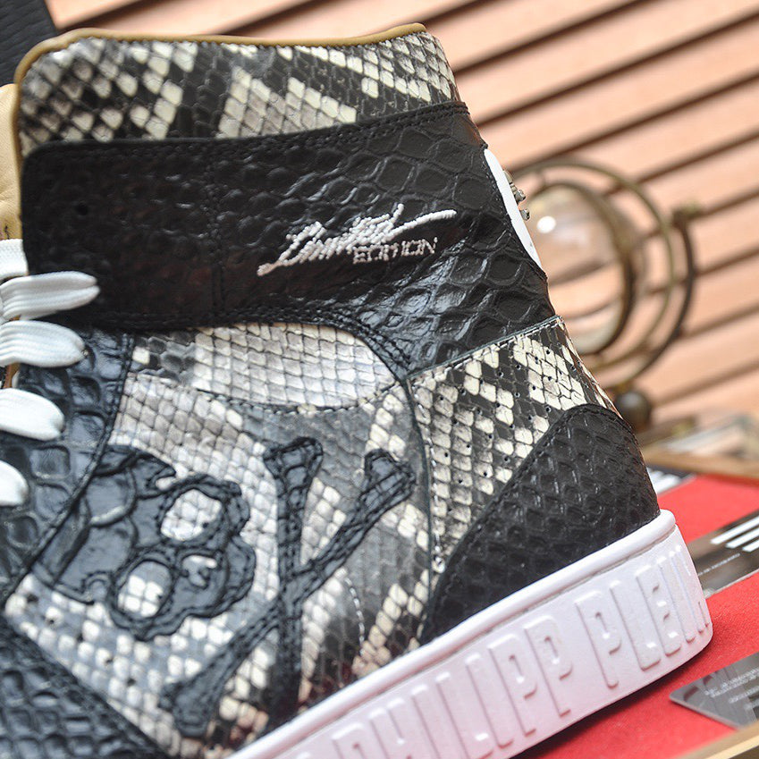 New-PP High-top Leather Shoes