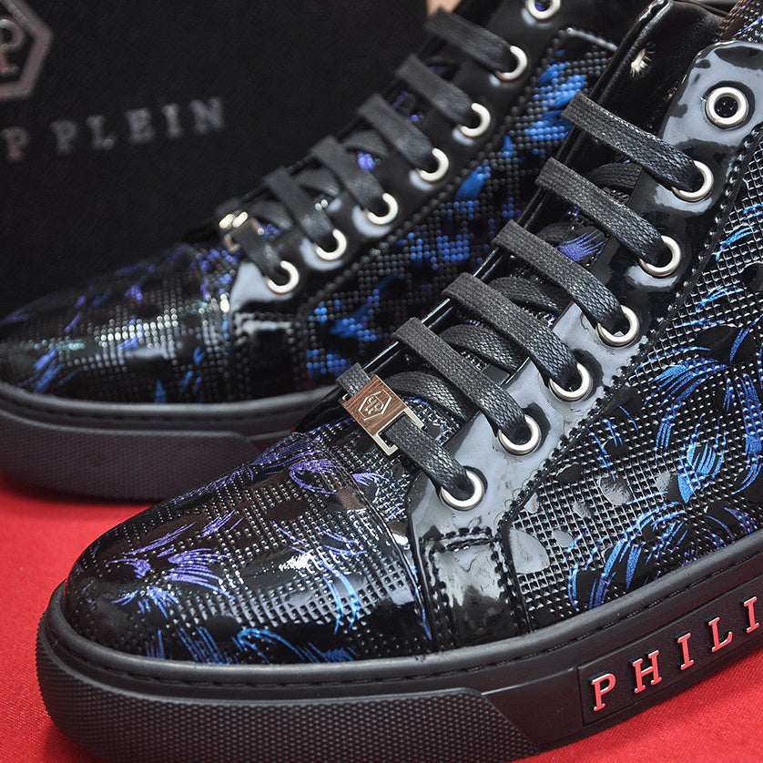 New-PP High top Leather shoes