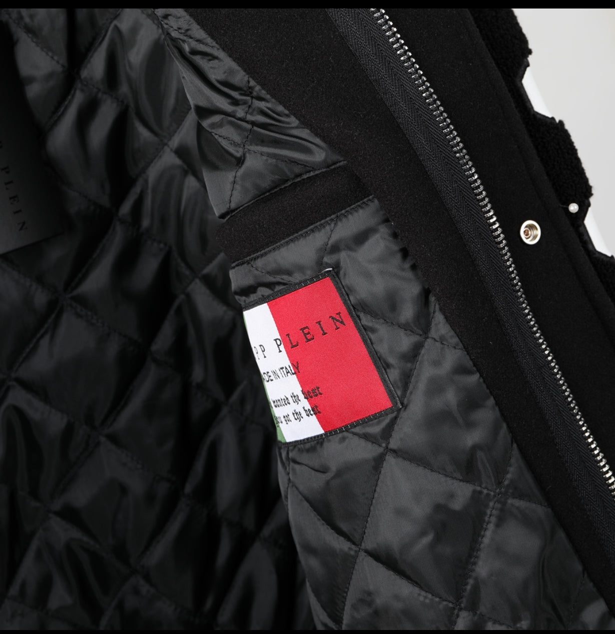 New-PP Leather Baseball Jacket