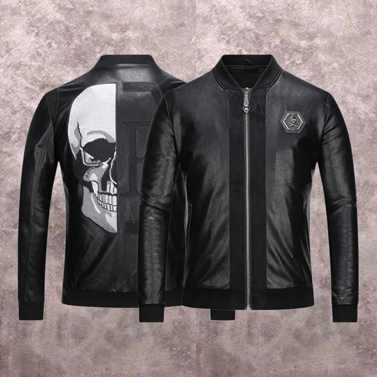 New-PP 8636 leather jacket