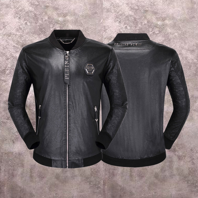 New-PP 6948 Padded leather jacket