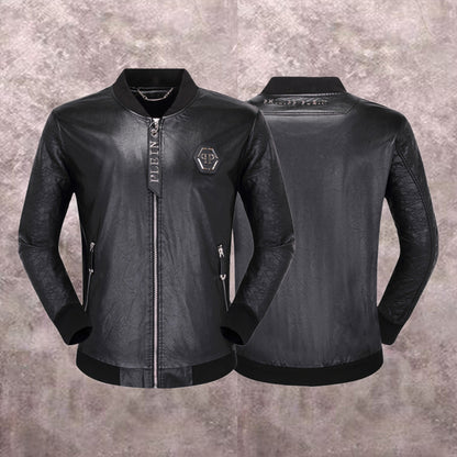 New-PP 6948 Padded leather jacket