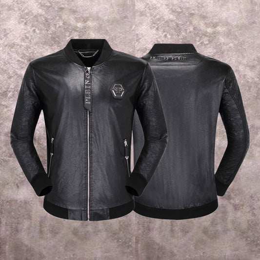 New-PP 6948 Padded leather jacket