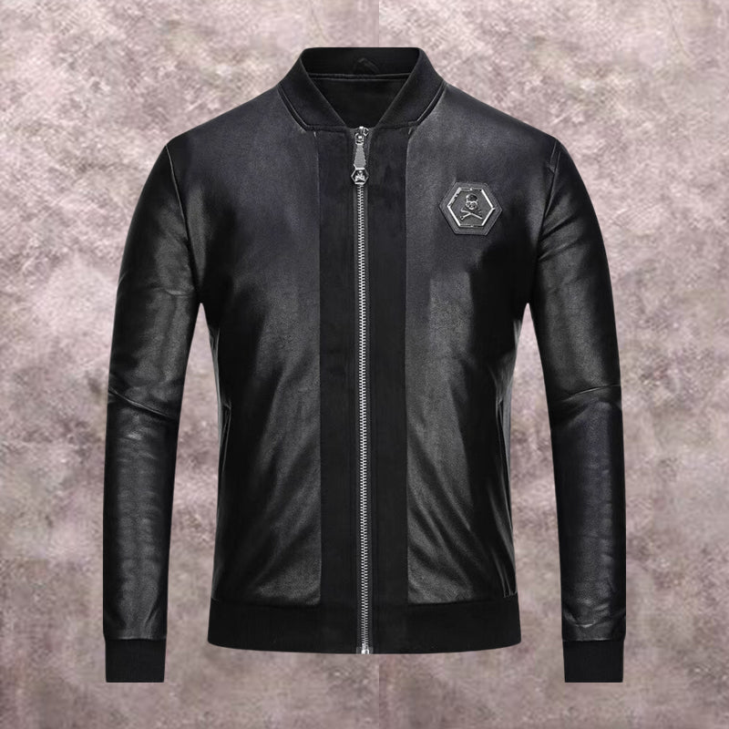 New-PP 8636 leather jacket