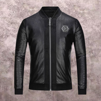 New-PP 8636 leather jacket