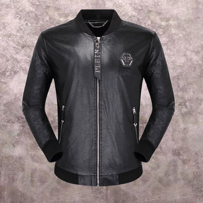 New-PP 6948 Padded leather jacket