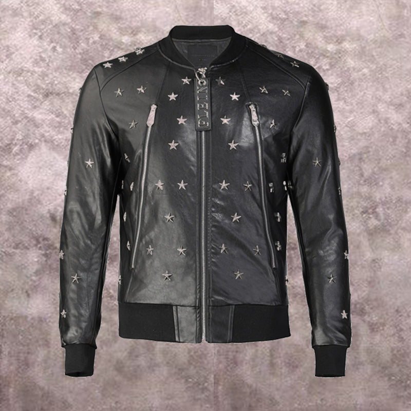 New-PP 6955 leather jacket