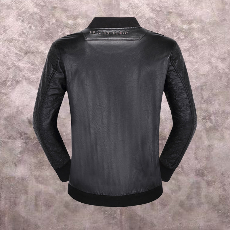 New-PP 6948 Padded leather jacket