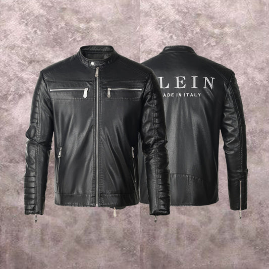 New-PP 6981 Padded leather jacket