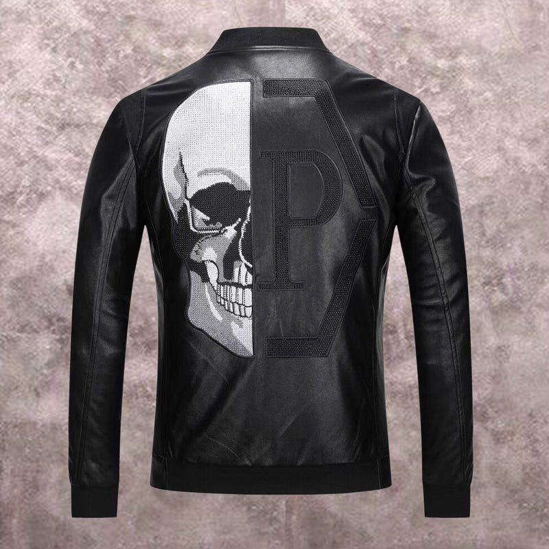 New-PP 8636 leather jacket
