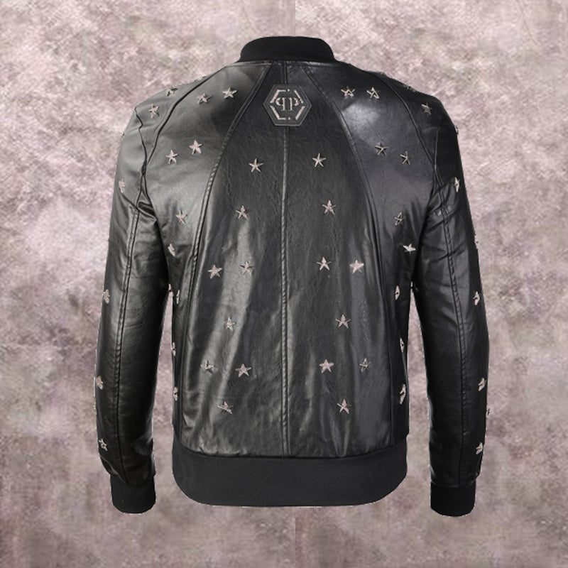 New-PP 6955 leather jacket