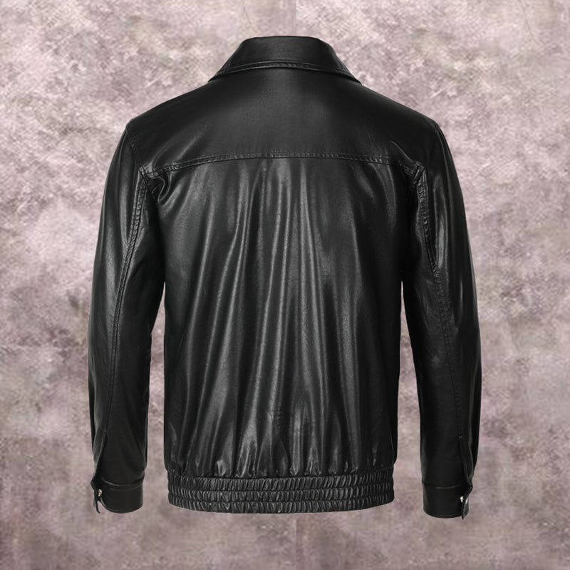 New-PP 6968 Padded leather jacket
