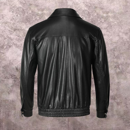 New-PP 6968 Padded leather jacket