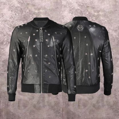 New-PP 6955 leather jacket