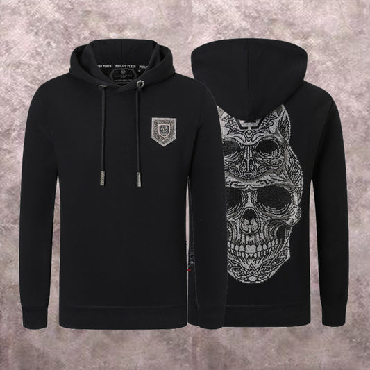 New-PP 8678 skull Diamonds Hoodie
