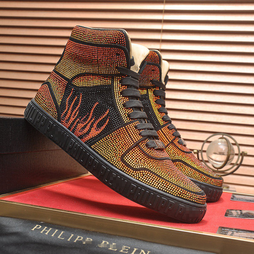 New-PP High-top Leather Shoes