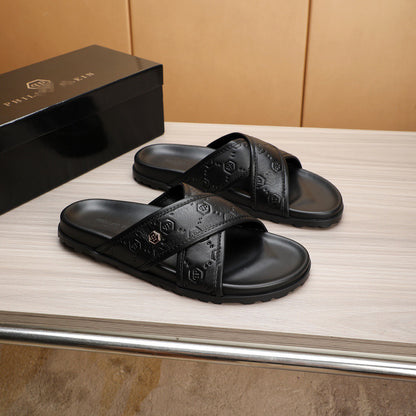 New-PP Leather slippers