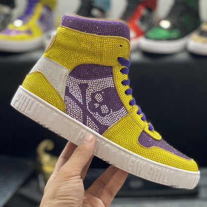 New-PP High-top Leather Shoes