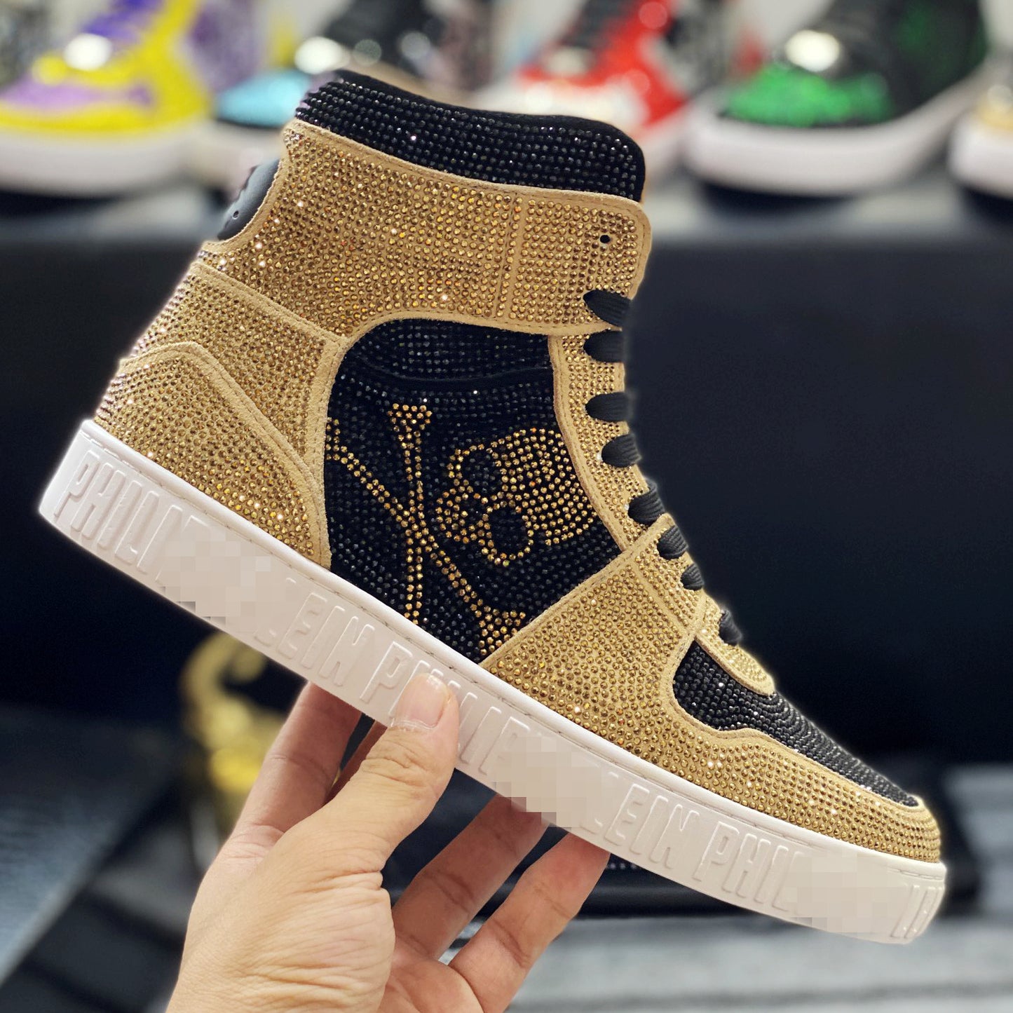 New-PP High-top Leather Shoes