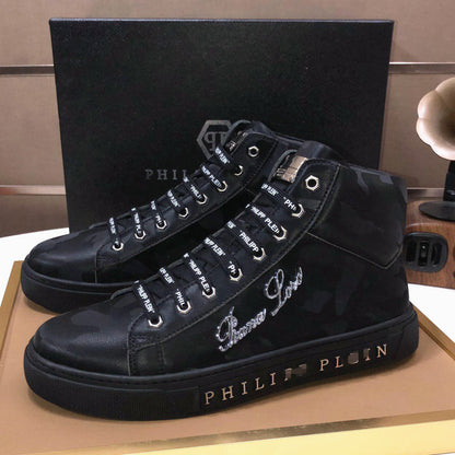 New-PP High Top leather shoes