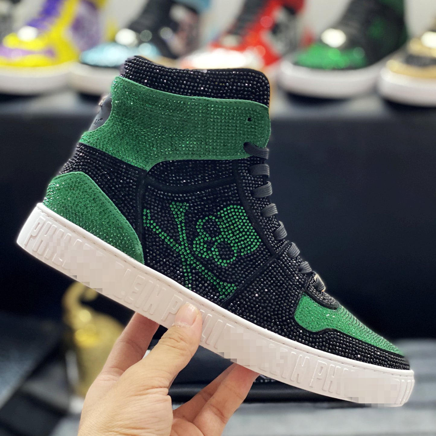 New-PP High-top Leather Shoes