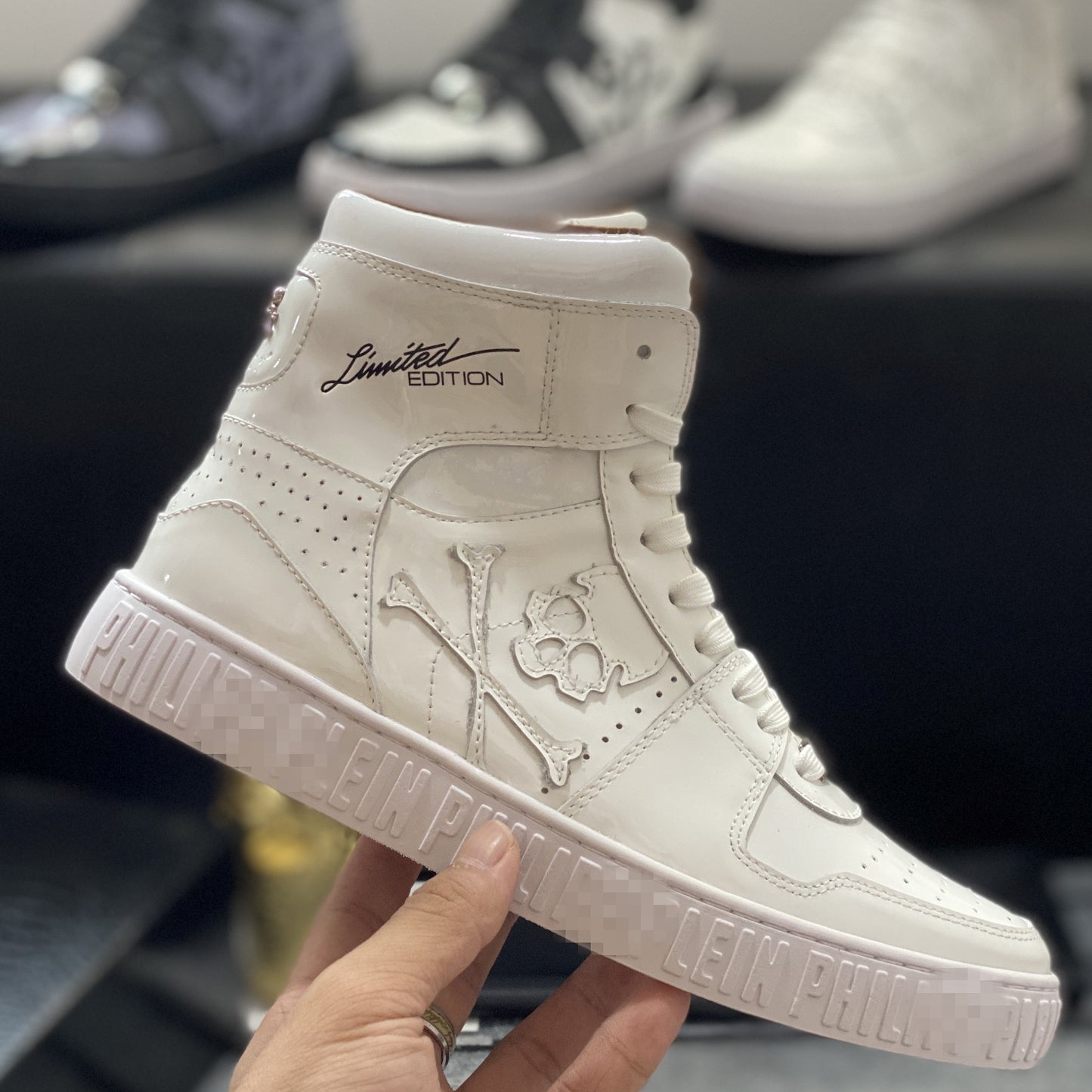 New-PP High-top Leather Shoes