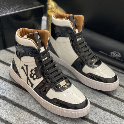 New-PP High-top Leather Shoes