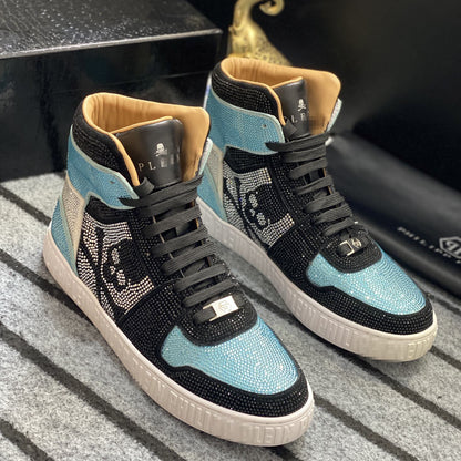 New-PP High-top Leather Shoes