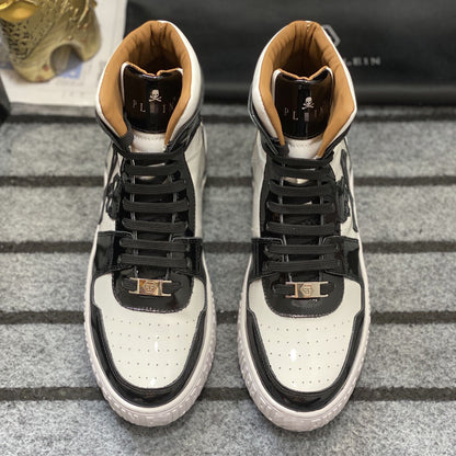 New-PP High-top Leather Shoes