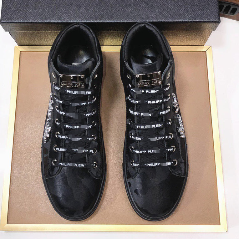New-PP High Top leather shoes