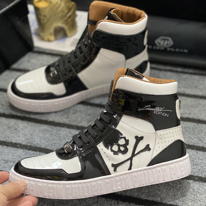 New-PP High-top Leather Shoes