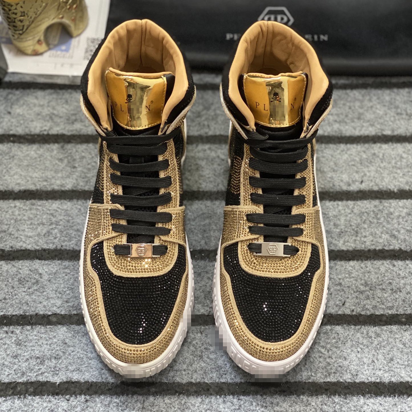 New-PP High-top Leather Shoes