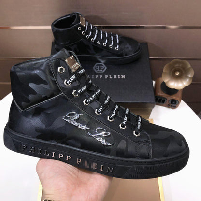 New-PP High Top leather shoes