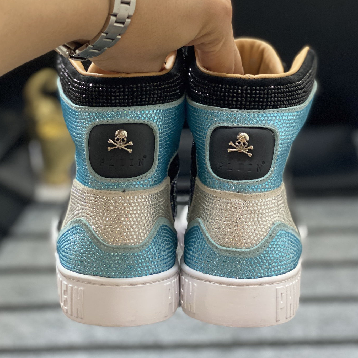 New-PP High-top Leather Shoes