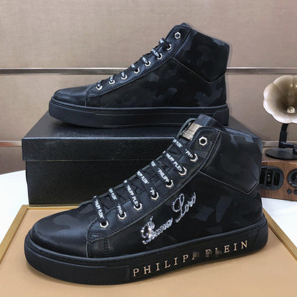 New-PP High Top leather shoes